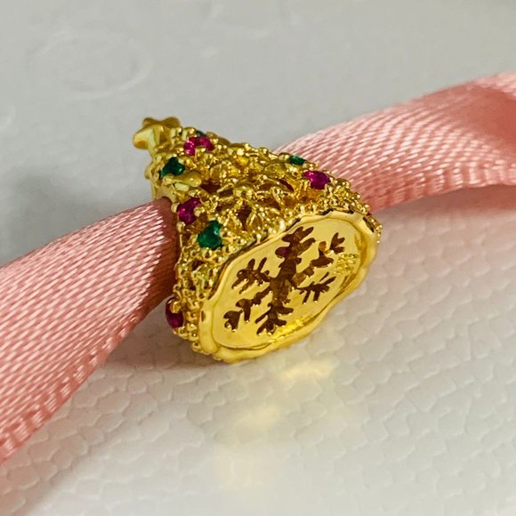 Pandora Glitter Christmas Tree Charm Holidays and Christmas Pendant - Picture 2 of 5